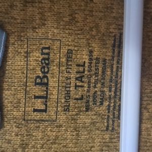 LL Bean mustard yellow fleece